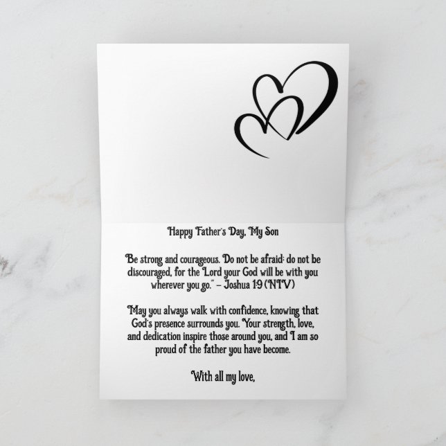 A Mother’s Blessing: Strength and Faith for My Son Card (Inside)