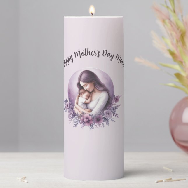 A Mother’s Love – A Radiant Tribute Pillar Candle (In Situ)