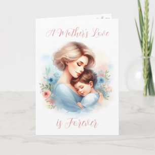 A mother’s love in watercolor Mother’s Day Card