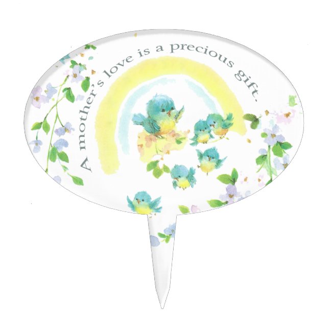 A Mother’s Love Is A Precious Gift Cake Topper (Front)