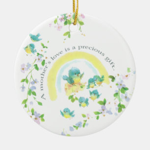 A Mother’s Love Is A Precious Gift Ceramic Ornament