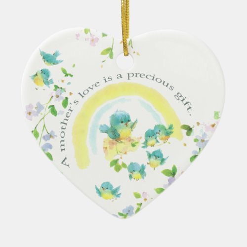 A Mothers Love Is A Precious Gift Ceramic Ornament