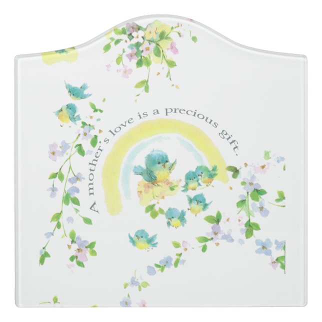 A Mother’s Love Is A Precious Gift Door Sign (Large Crest Front)