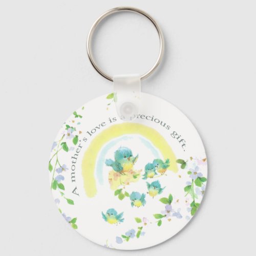 A Mothers Love Is A Precious Gift Keychain
