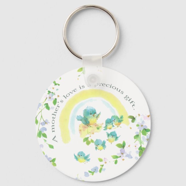 A Mother’s Love Is A Precious Gift Keychain (Front)