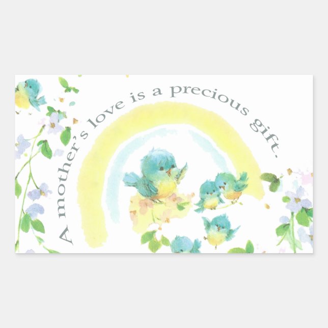 A Mother’s Love Is A Precious Gift Rectangular Sticker (Front)
