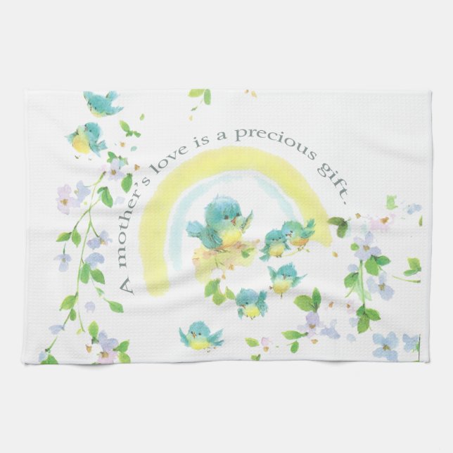A Mother’s Love Is A Precious Gift Towel (Horizontal)