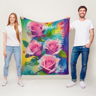 A Mother’s Love Poem Bold Beautiful Pink Roses