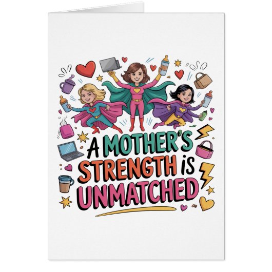A Mother’s Strength Is Unmatched Cards (Front)