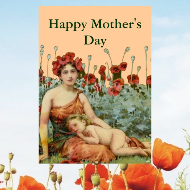 A Mother's Day art nouveau Card (Creator Uploaded)