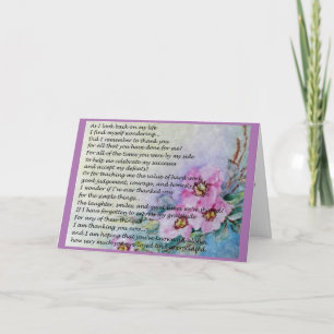 A Mother's Day Poem Card
