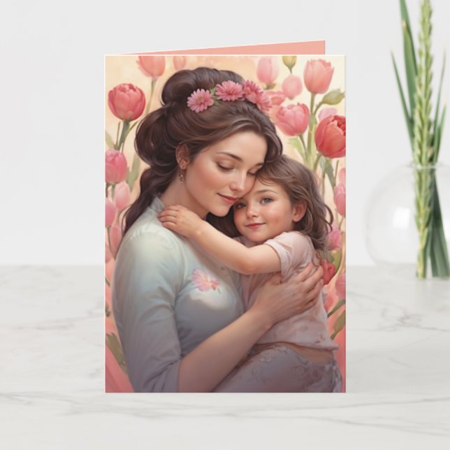 A Mother's Embrace (1)  Mother's Day Card (Front)