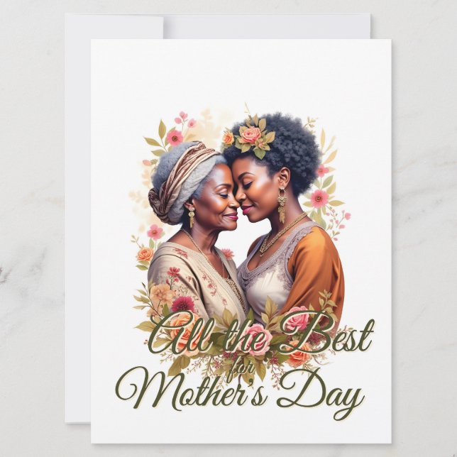 A Mother's Embrace – A Timeless Bond in Bloom (Front)