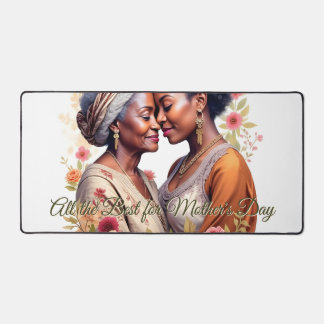 A Mother's Embrace – A Timeless Bond in Bloom Desk Mat