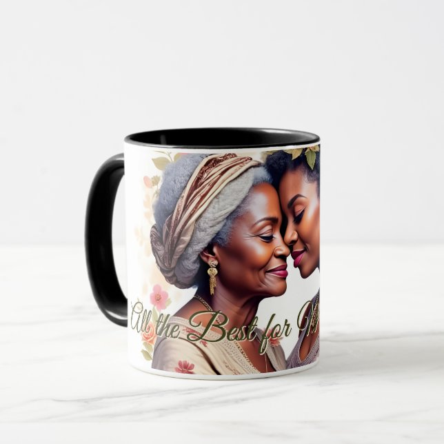 A Mother's Embrace – A Timeless Bond in Bloom Mug (Front Left)