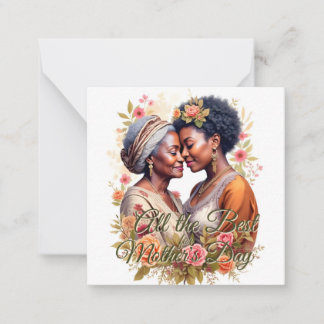 A Mother's Embrace – A Timeless Bond in Bloom Note Card