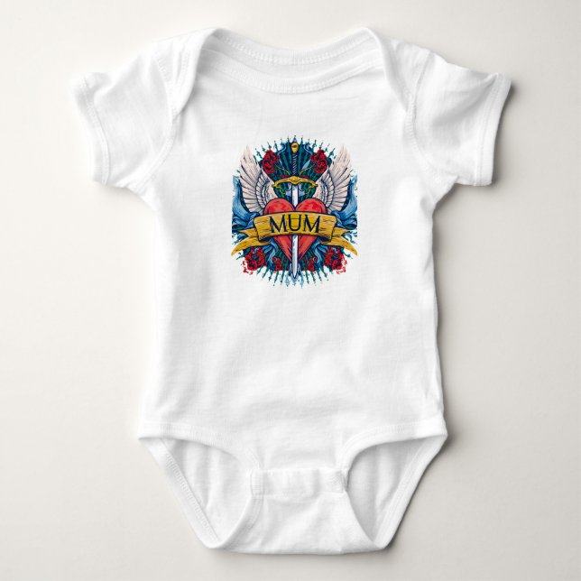 A Mother's Eternal Love-MUM Baby Bodysuit (Front)