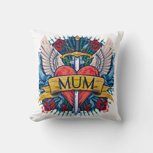 A Mothers Eternal Love_MUM Throw Pillow