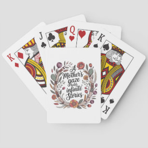 A Mother's Gaze Holds Infinite Stories Poker Cards