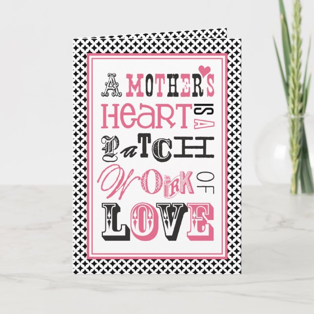A Mother's Heart Mother's Day Card (Front)