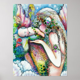 A Mother&#39;s Kiss , Mermaid poster
