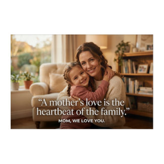 A Mother's Love Family Heartbeat Acrylic Print