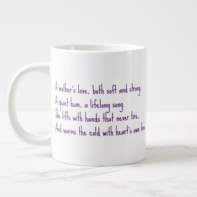 A Mother's Love  Giant Coffee Mug (Left)