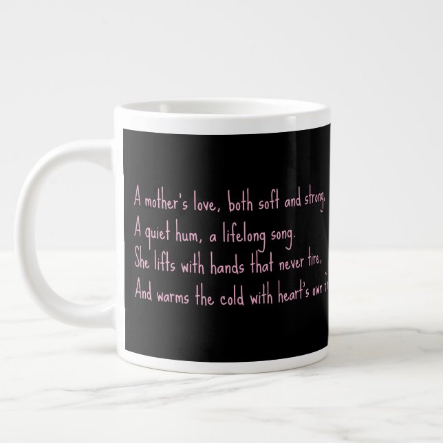 A Mother's Love  Giant Coffee Mug (Left)