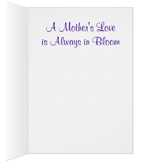 A Mother's Love - Greeting Card (Inside (Right))