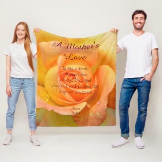 A Mother's Love is like a Rose Yellow Orange