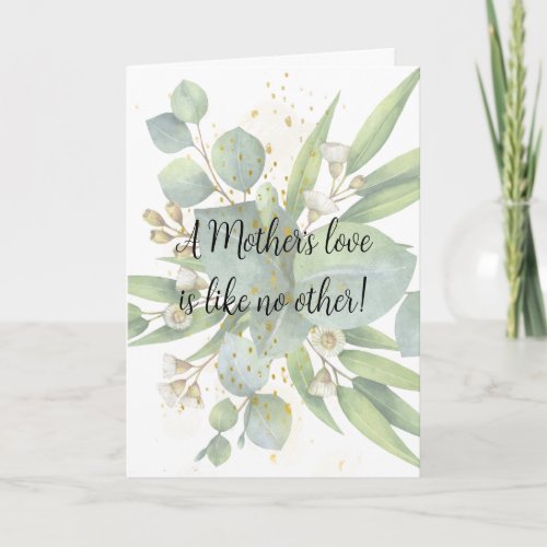 A Mothers Love Is Like No Other Mothers Day Card