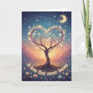 A Mother's Love Never Leaves Mother's Day Card