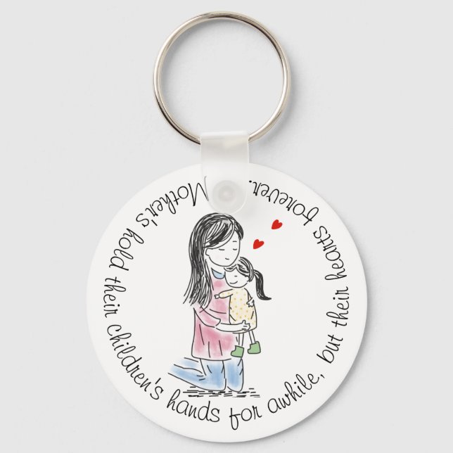 A Mothers Love Quote Keychain (Front)