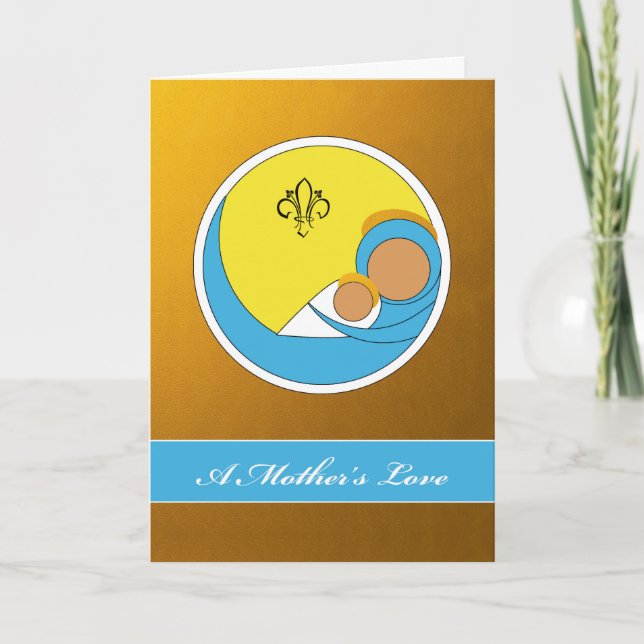 A Mother's Love, Religious Mother's Day, Isaiah 66 Card (Front)