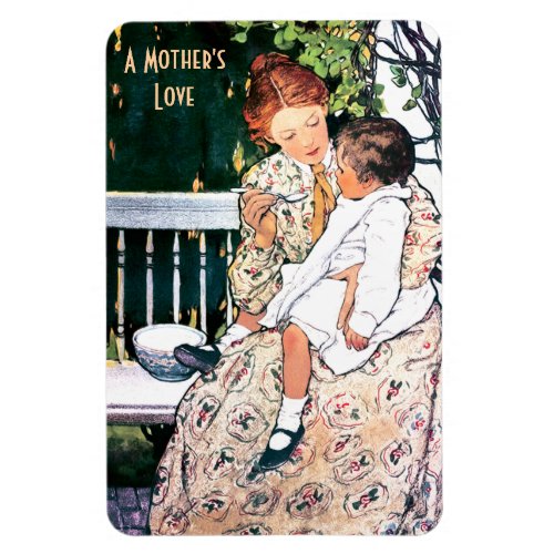 A Mothers Love Vintage Mother and Child Magnet
