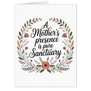 A Mother's Presence Is Pure Sanctuary Card