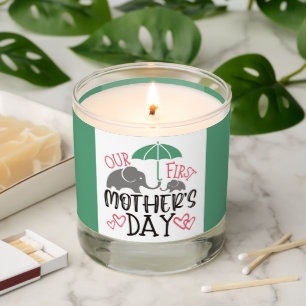 A Mother's Shield: First Mother's Day Delight Scented Candle