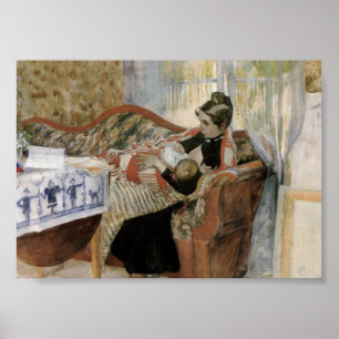 A Mother's Thoughts of Nursing Baby Poster