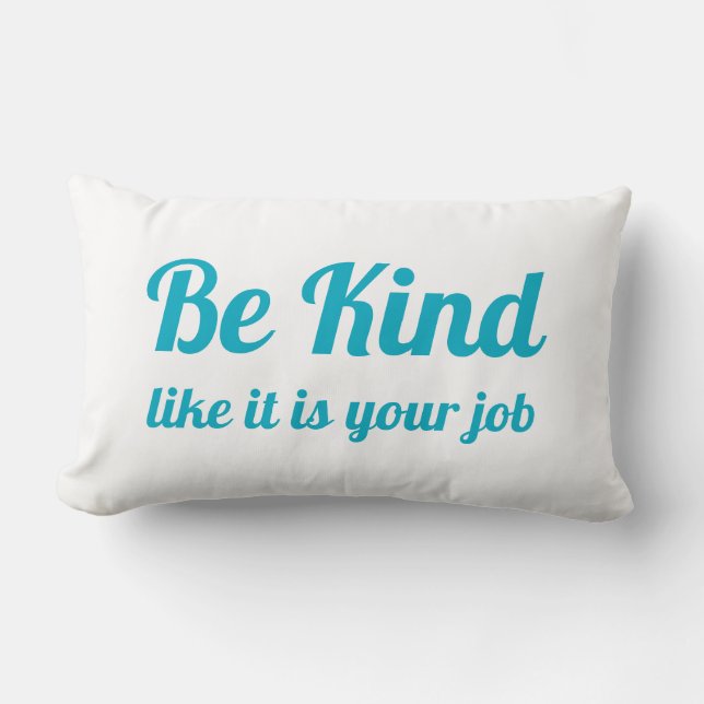 A motto for our times lumbar pillow (Front)