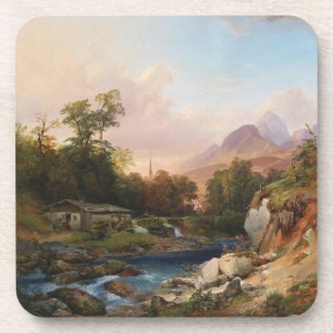 A Mountain Landscape With a Smithy Beverage Coaster