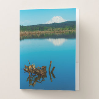 A Mountain Peers Over a Hedge Pocket Folder