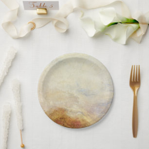 A Mountain Scene, Val d’Aosta – Joseph Mallord... Paper Plates