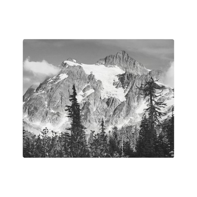 A mountain taken in North Cascades National Park. Metal Print (Front)