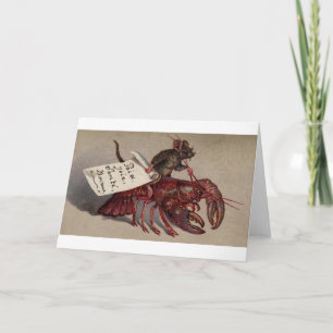 A Mouse & His Lobster Holiday Card