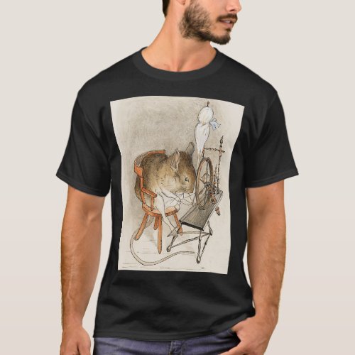 A Mouse on his Spinning Wheel T_Shirt