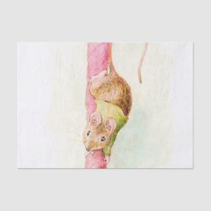 “A Mouse Ran Down the Bell Rope” by Beatrix Potter Tissue Paper