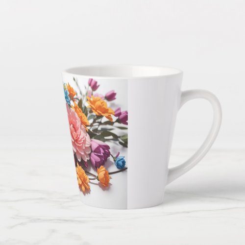 A Mug Brimming with Colorful Floral Joy
