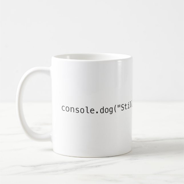 A Mug for the Developer and Dog Lover (Left)