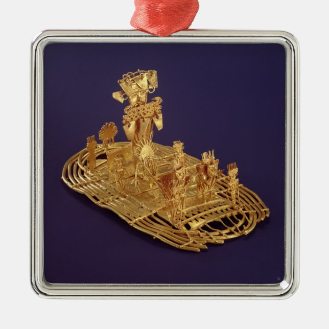 A Muisca votive figurine  depicting Metal Ornament (Front)