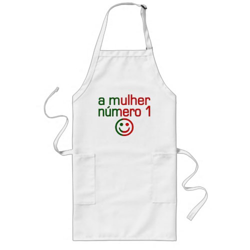 A Mulher Nmero 1 _ Number 1 Wife in Portuguese Long Apron